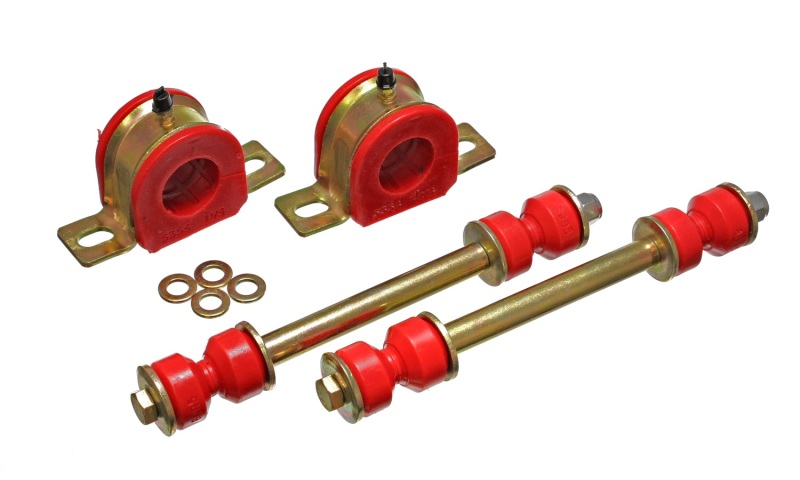 Dodge Ram Sway Bar Bushing Kit - Front - Energy Suspension - Hyper-Flex Polyurethane, 30mm, Greaseable, Includes End Links - Red - `94-`02 Dodge Ram Sway Bar Bushing Kit - Front - Energy Suspension - Hyper-Flex Polyurethane, 30mm, Greaseable, Includes End Links - Red - `94-`02